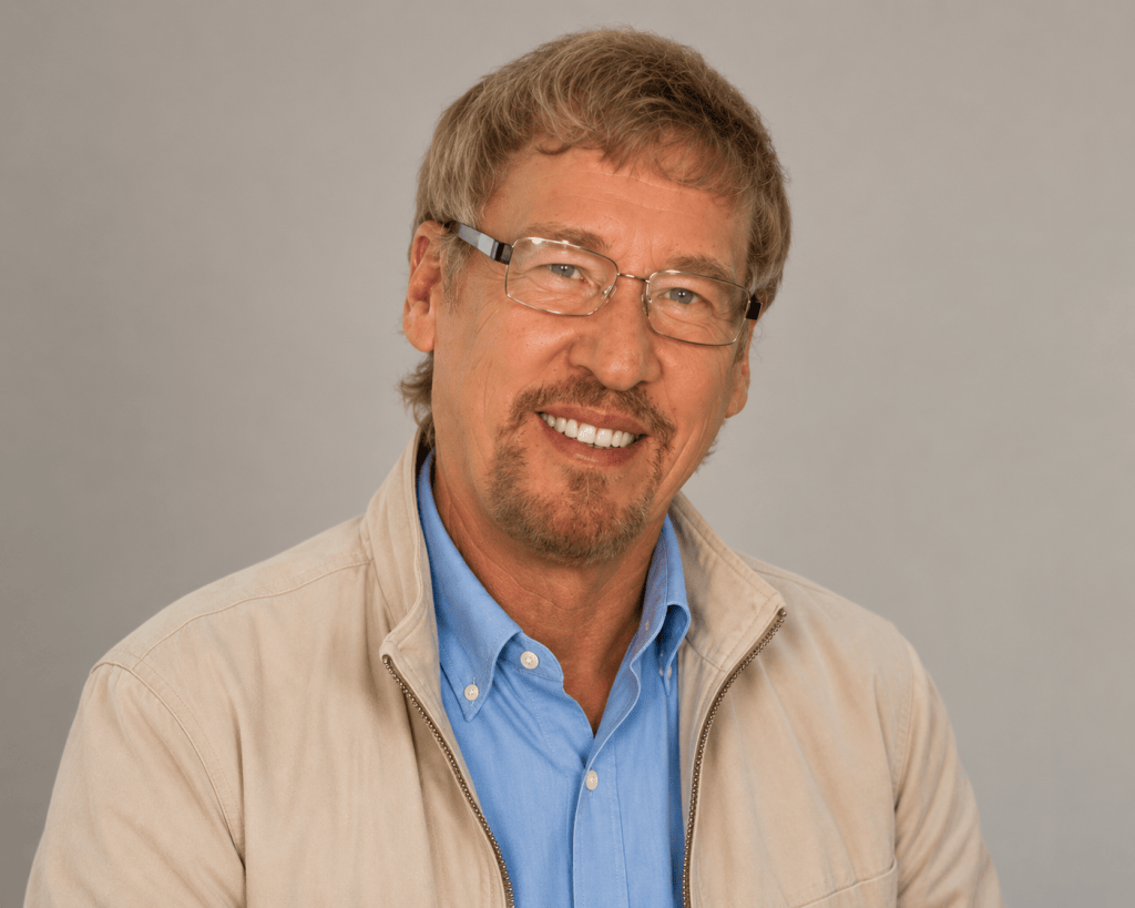 Portrait of Dr. Phil Tanner, author and world traveller