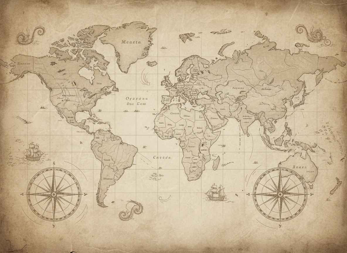 A map background for the navigation header